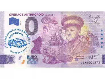 Operácia ANTHROPOID (CZAH2022-3) Jan Kubiš - pečiatka