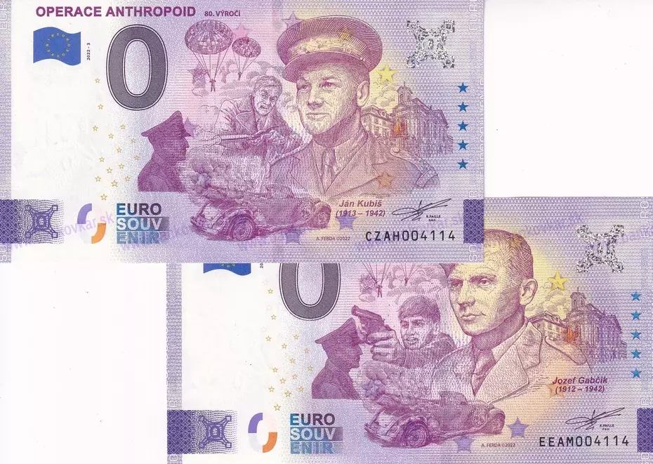 Operácia ANTHROPOID dvojica SK+CZ Operácia ANTHROPOID dvojica SK+CZ