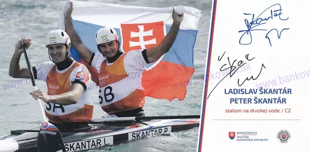 P.a L.Škantárovci podpisová karta s autogramom