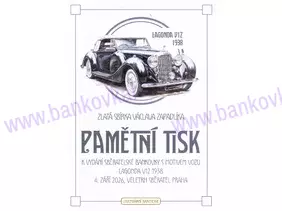 Pamätná tlač LAGONDA V12 1938 - Sběratel Praha 09/2026
