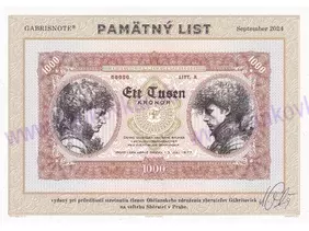 Pamätný list Sběratel Praha (9/2024)