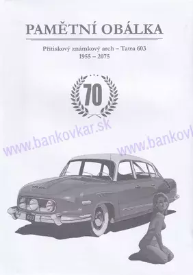 Pamětní obálka TATRA 603 - Sběratel Praha 11/2025