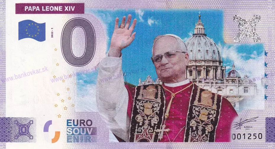 PAPA LEONE XIV KOLOR 2022-1 Eurosouvenír - (CUSTOM KOLOR)