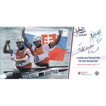 Peter a Ladislav ŠKANTÁROVCI + Juraj MINČÍK (podpisová karta s autogramom)