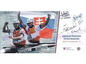 Peter a Ladislav ŠKANTÁROVCI + Juraj MINČÍK (podpisová karta s autogramom)