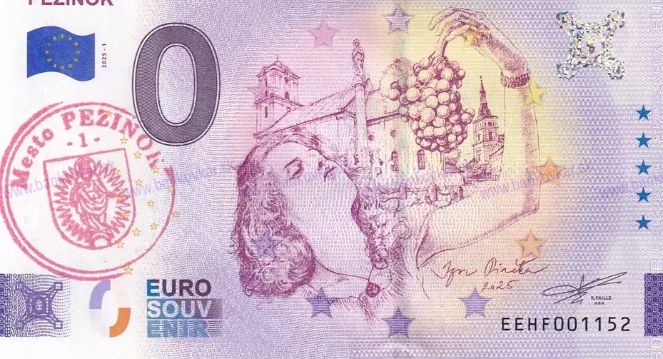 PEZINOK EEHF 2025-1 pečiatka mesto