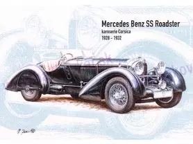 Pohľadnica Mercedes Benz SS Roadster - Sběratel Praha 03/2026
