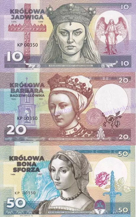 poľské kráľovné séria KP - predná strana