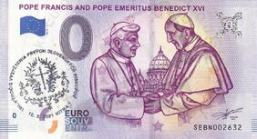 Pope Francis and pope Benedict XVI (SEBN 2019-1) pečiatka pofis