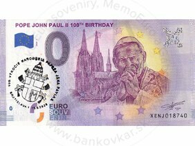 Pope John Paul II 100TH Birthday (XENJ 2020-1) pečiatka 100.výročie