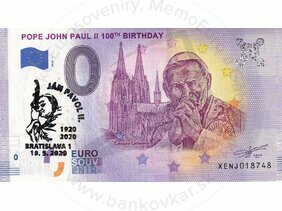 Pope John Paul II 100TH Birthday (XENJ 2020-1) pečiatka BA