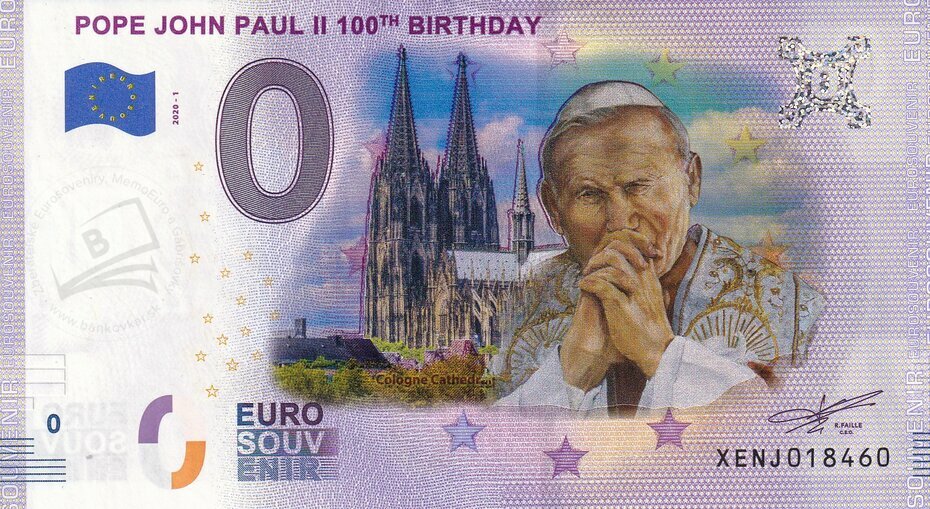 Pope John Paul II 100TH XENJ 2020-1 KOLOR