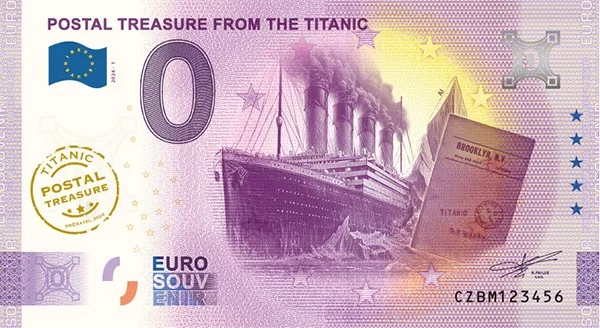 Postal Treasure from the Titanic CZBM 2024-1 GOLD
