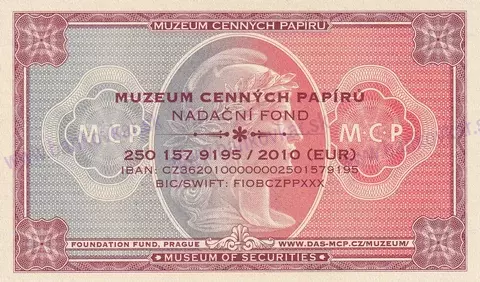 Poukážka MCP-NF - známka ČSR I.