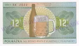 Poukážka na pivo 12 (2022) zelená SK