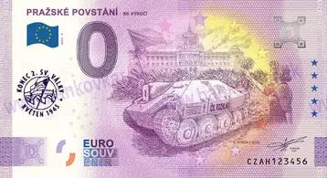PRAŽSKÉ POVSTÁNÍ 80.výročí (CZAH 2025-5) metalic PURPLE PRAŽSKÉ POVSTÁNÍ 80.výročí (CZAH 2025-5) metalic PURPLE