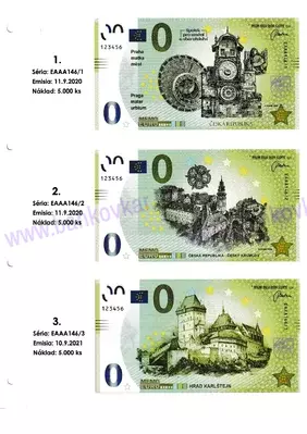 Predtlačený list č.1 CZ (Memoeuro 146/1÷3)