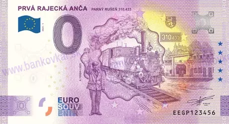 Prvá RAJECKÁ ANČA EEGP 2025-1 parný rušeň 310.433