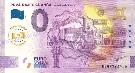 Prvá RAJECKÁ ANČA EEGP 2025-1 parný rušeň 310.433