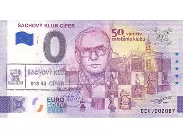 Šachový klub CÍFER (EEHJ 2026-1) J.H. - pečiatka klubu + podpis A.Ferda