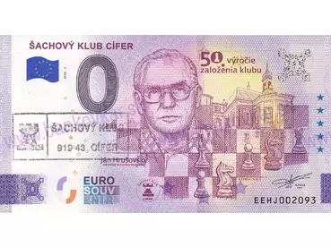 Šachový klub CÍFER (EEHJ 2026-1) J.Hrušovský - pečiatka klubu