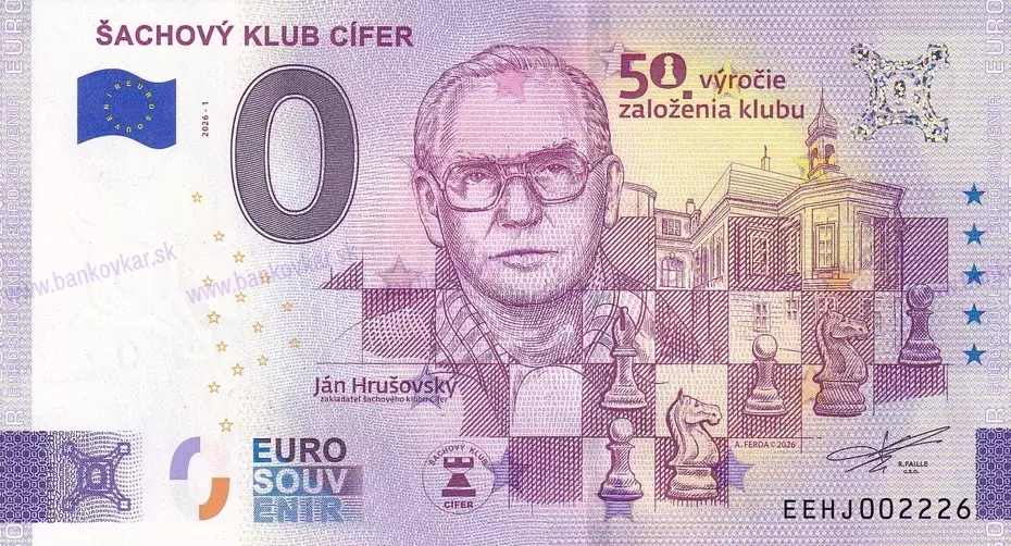 Šachový klub CÍFER (EEHJ 2026-1) J.Hrušovský - perforácia