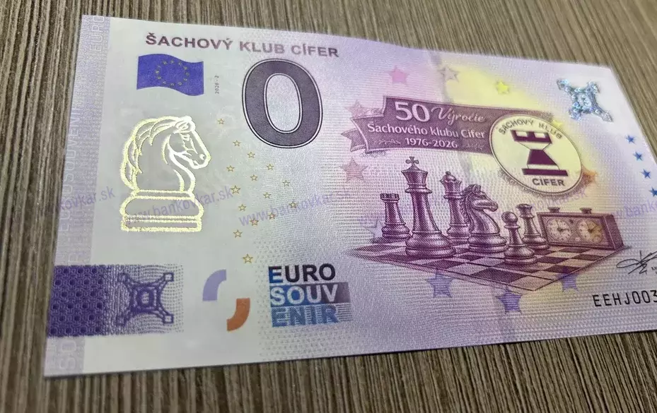 Šachový klub CÍFER (EEHJ 2026-1) J.Hrušovský - prítlač GOLD