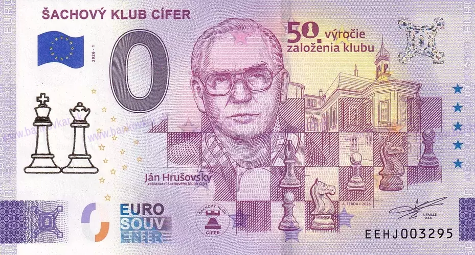 Šachový klub CÍFER (EEHJ 2026-1) J.Hrušovský - prítlač GOLD