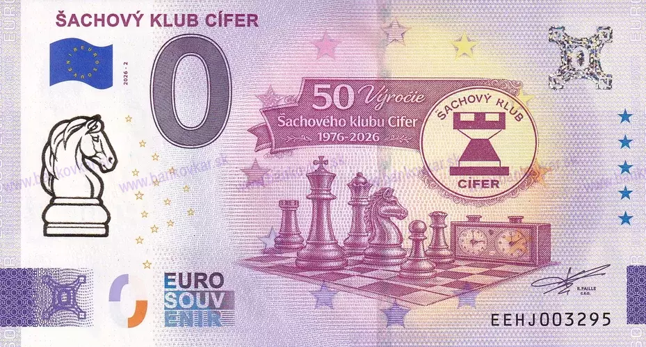 Šachový klub CÍFER (EEHJ 2026-1) J.Hrušovský - prítlač GOLD