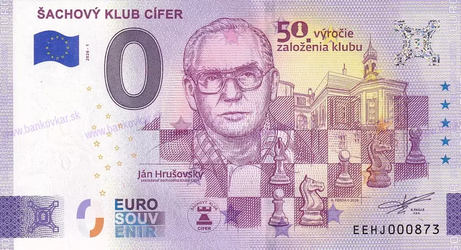 Šachový klub CÍFER (EEHJ 2026-1) J.Hrušovský - prítlač GOLD