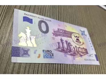 Šachový klub CÍFER (EEHJ 2026-1) šachovnica - 3D gold prítlač