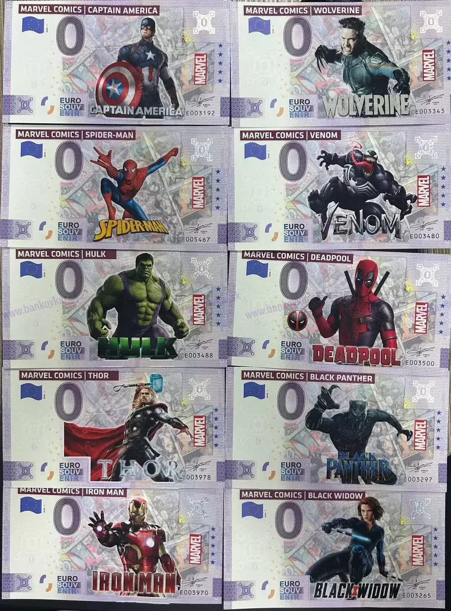 Sada 10ks MARVEL COMICSKOLOR CUSTOM