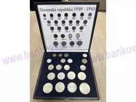 Sada mincí Slovenský štát 1939 - 1945 (kazeta tmavá)