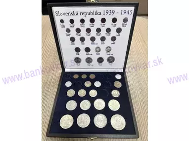 Sada mincí Slovenský štát 1939 - 1945 (kazeta tmavá)