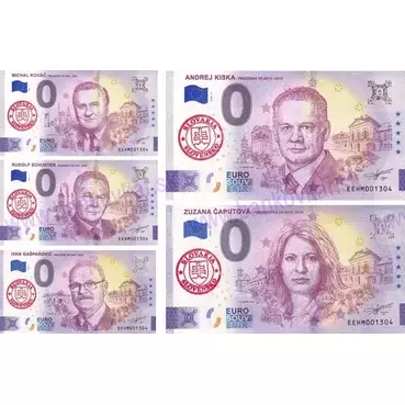 Sada prezidenti SR (EEHM 2026-1-5) pečiatka SR červená