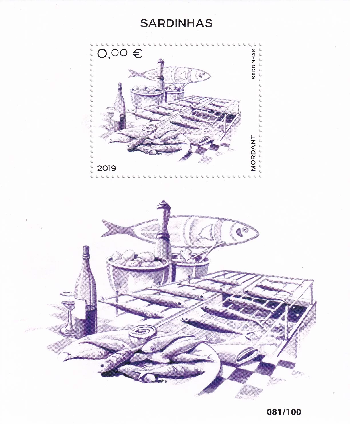 SARDINHAS - ARCH 1 známka