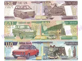 Set 3ks 126Fiat,601Trabant,110Škoda (rovnaké čísla)