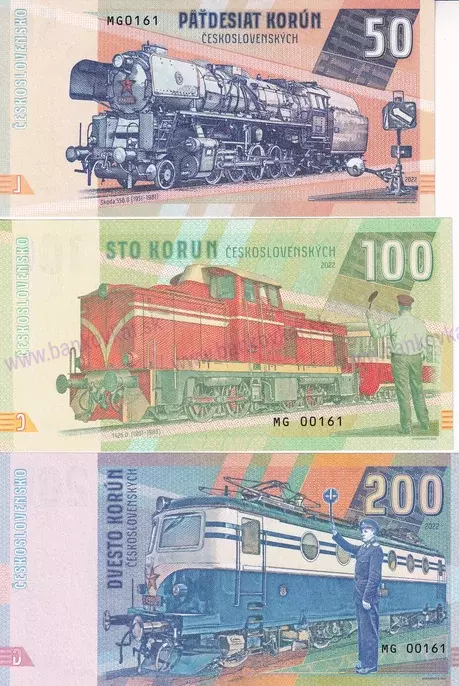 Set 3ks 50,100,200 korún 2022 rušne