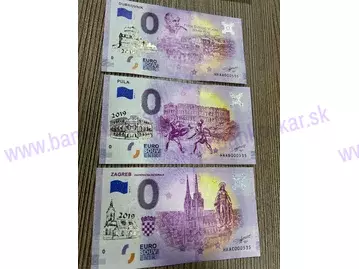 Set 3ks Chorvátsko Dubovnik+Pula+Zagreb GOLD