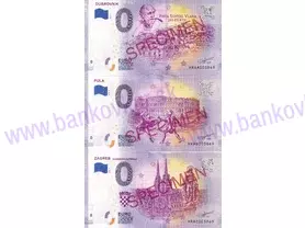 Set 3ks Chorvátsko Dubovnik+Pula+Zagreb SPECIMEN