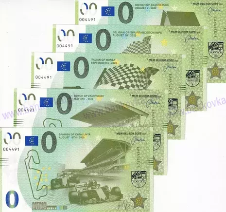 Set 5ks formule s rovnakým číslom