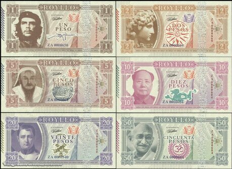 Set ROYLLO - 1-2-5-10-20-50 Pesos 2017 UNC