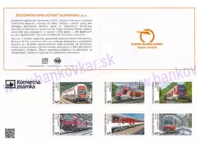 SK Komerčná známka - známkový zošitok - KZ6/58-63/25 ŽSSK