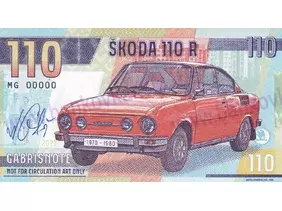 Škoda 110 R coupé (2023) podpis M.Gábriš