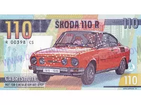 Škoda 110R chybotlač+opravená (rovnaké čísla)