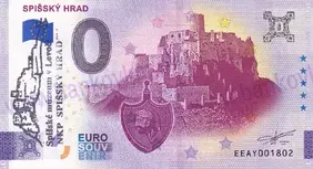 Spišský hrad (EEAY 2024-2) s erbom ČÁKI - pečiatka
