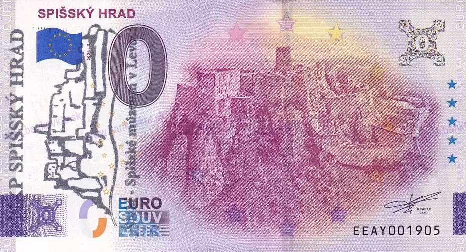 Spišský hrad (EEAY 2026-3) pečiatka