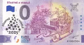 Šťastné a Veselé (PF 2025-7) pečiatka Stromček
