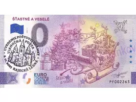 Šťastné a Veselé (PF 2025-7) pečiatka Vianočná pošta 8-11-25