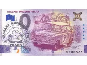 TRABANT muzeum Praha (CZBK 2026-1) pečiatka+čísla do 1000